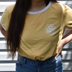 Pastel yellow California t-shirt from Forever 21